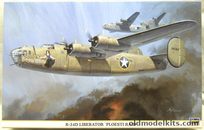 Hasegawa 1/72 B-24D LIberator Ploesti Raid - 98th BG 343 BS Snow White and the Seven Dwarfs / Grumpy / Sneezy / The Witch, 00961 plastic model kit